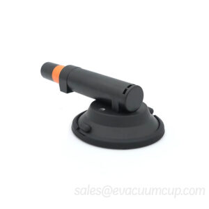 Small hand pump suction cup with custom bracket