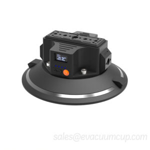 Electronic vacuum suction cup mounting