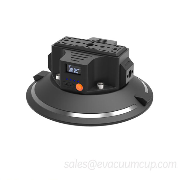 Electronic vacuum suction cup mounting